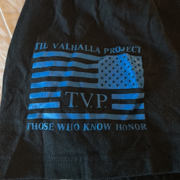 Til Valhalla Project Apparel Company (TVP), 4X Large, Black & White, T-Shirt. - Picture 3 of 5